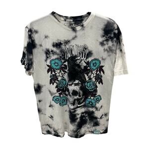 Incubus A Crow Left of the Murder Tie Dye T-Shirt Skull Raven Size Medium